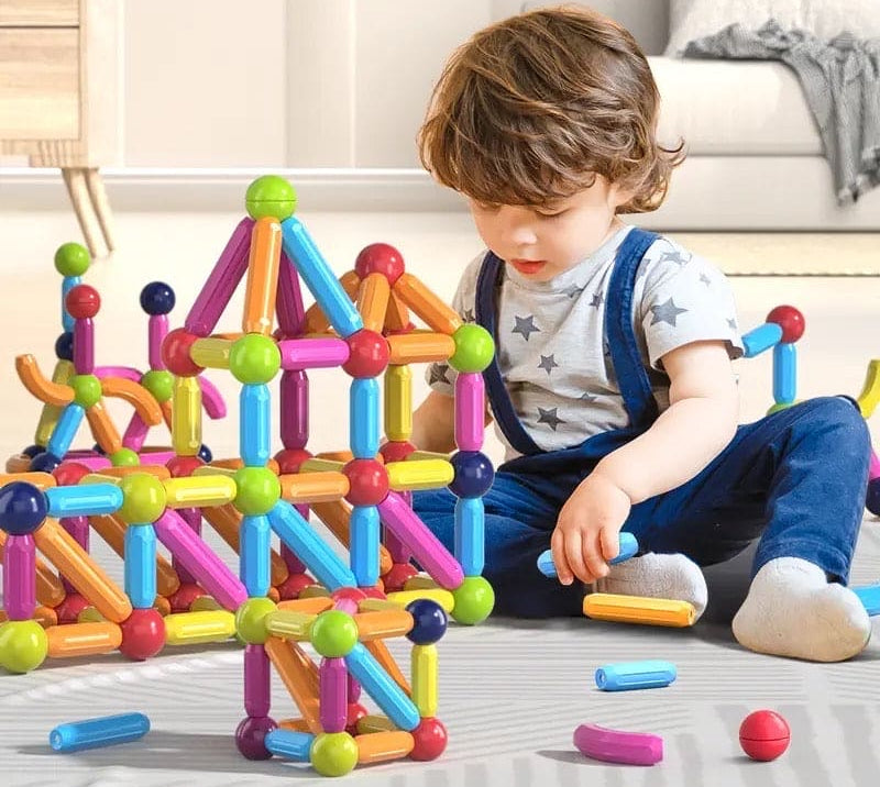 Magnetic Building Blocks Set for Kids – Sticks & Balls STEM Educational Toy