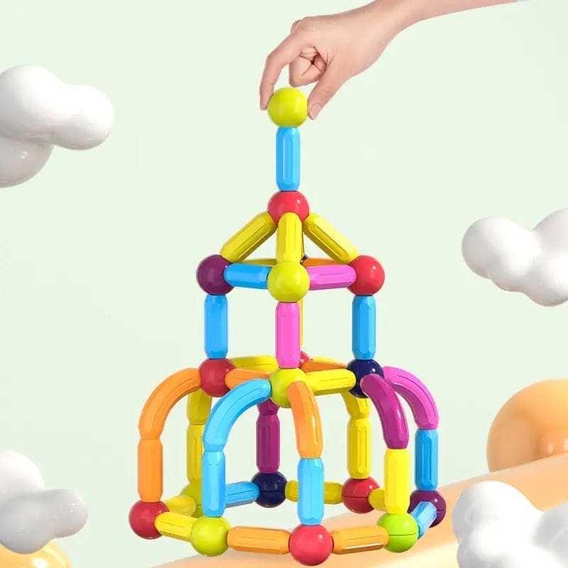 Magnetic Building Blocks Set for Kids – Sticks & Balls STEM Educational Toy